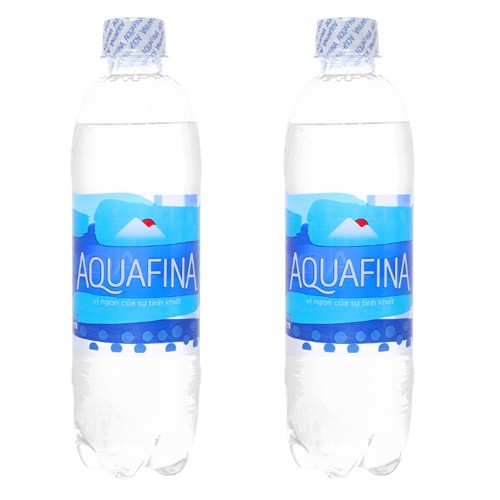 02 chai nước suối Aquafina 500ml