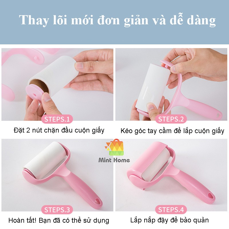 Cây lăn bụi thông minh đa năng làm sạch quần áo, sàn nhà, ga giường, lông chó mèo, sofa tiện ích