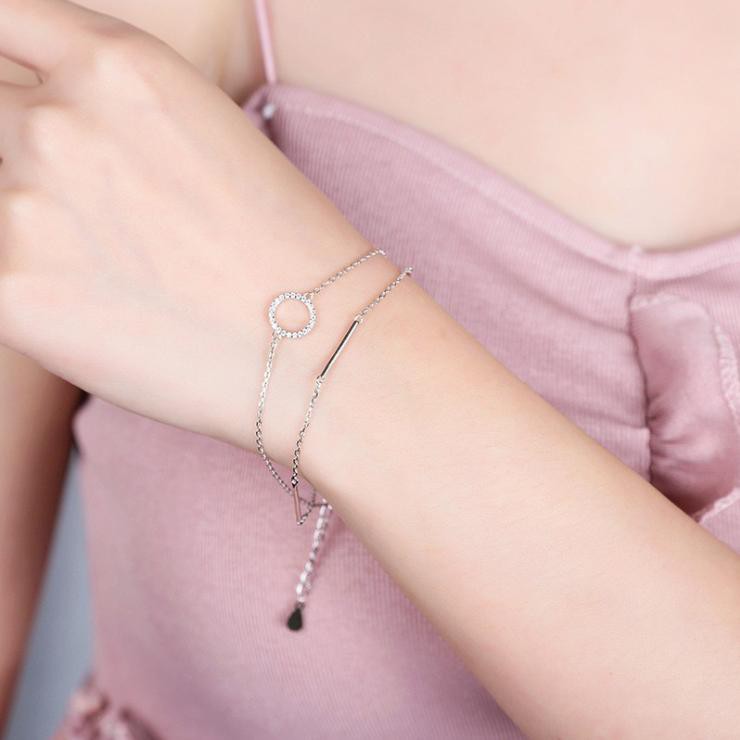 Lắc tay nữ mặt vòng tròn dành cho phái đẹp
