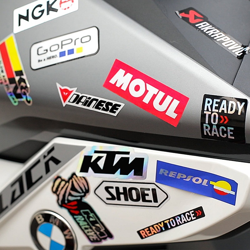 Miếng Dán Phản Quang Nhiều Hoạ Tiết Cho Nón Bảo Hiểm Xe Mô Tô Yamaha Tmax Kawasaki Ktm