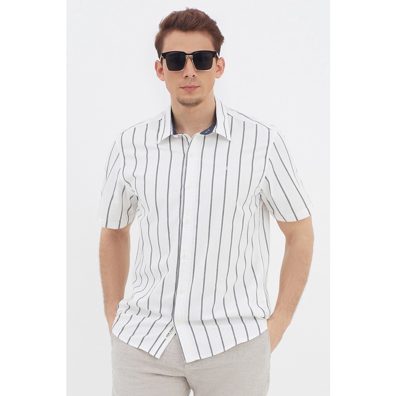 Áo sơ mi tay ngắn , thời thượng, lịch lãm, chỉn chu John Henry - WS21SS57C-SC
