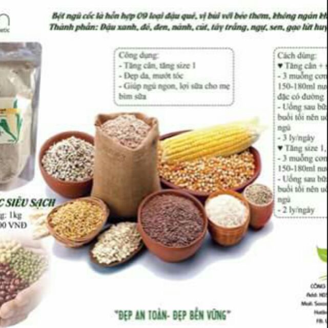 Bột ngũ cốc siêu sạch