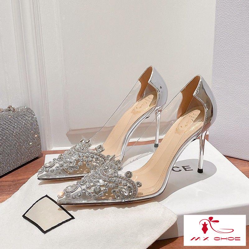 Giày Cao Gót Trong Suốt Thời Trang Dành Cho Nữ 2022