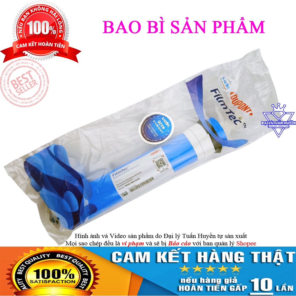 Lõi lọc số 4 – Màng RO DOW - DUPONT FILMTEC KAROFI