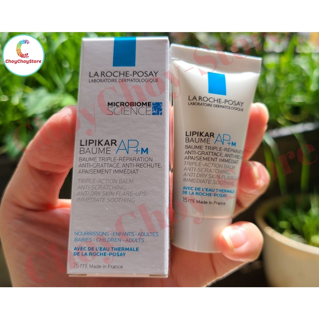 [HSD 12/23 Sample 15 ml] La Roche Posay Lipikar Baume AP+ M -  Kem dưỡng làm dịu da dùng được cho trẻ em &amp; trẻ sơ sinh