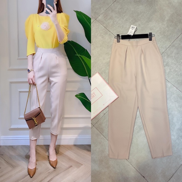 Quần baggy khoá sườn ba màu cho nữ | BigBuy360 - bigbuy360.vn