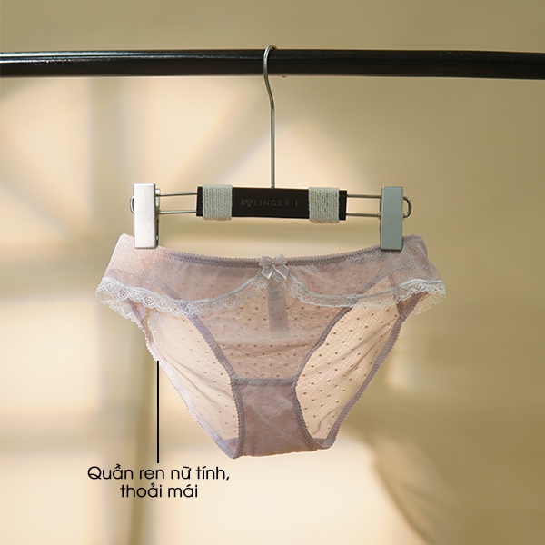 Bộ đồ lót ren nữ BY LINGERIE màu hồng không gọng mút đệm dày siêu nâng ngực B219 | BigBuy360 - bigbuy360.vn