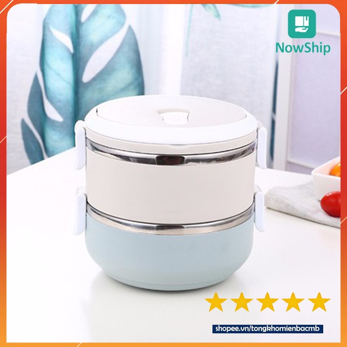 Hộp cơm giữ nhiệt lõi inox 2 tầng Lunch Box(Hàng Mới)