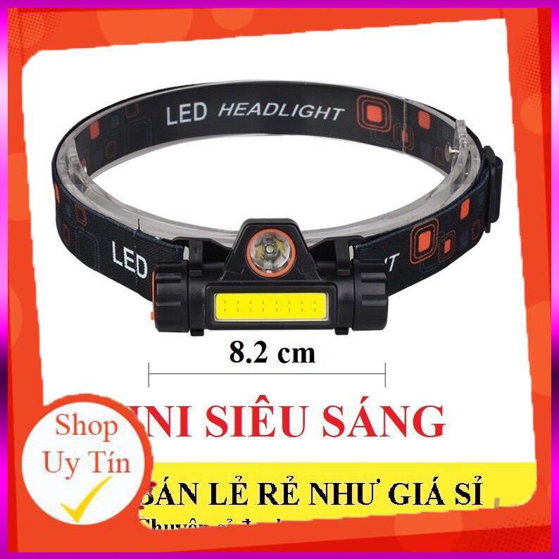 [Xả Kho 3 Ngày] Đèn Đội Đầu Mini Siêu Sáng, Đèn Pin Đội Đầu Mini Siêu Sáng 3in1 siêu tiết kiệm