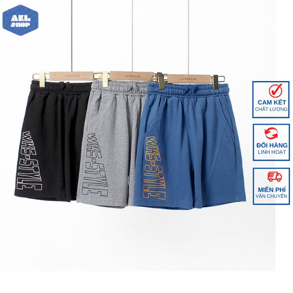 Quần đùi bé trai size đại 25kg đến 45kg hãng AKL, quần short cho bé trai 5 đến 14 tuổi phong cách Hàn Quốc