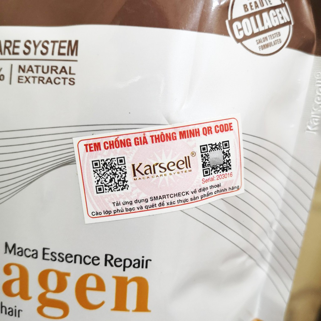 KARSEELL MACA- Kem ủ tóc phục hồi collagen 500ml ( chính hãng 100%)