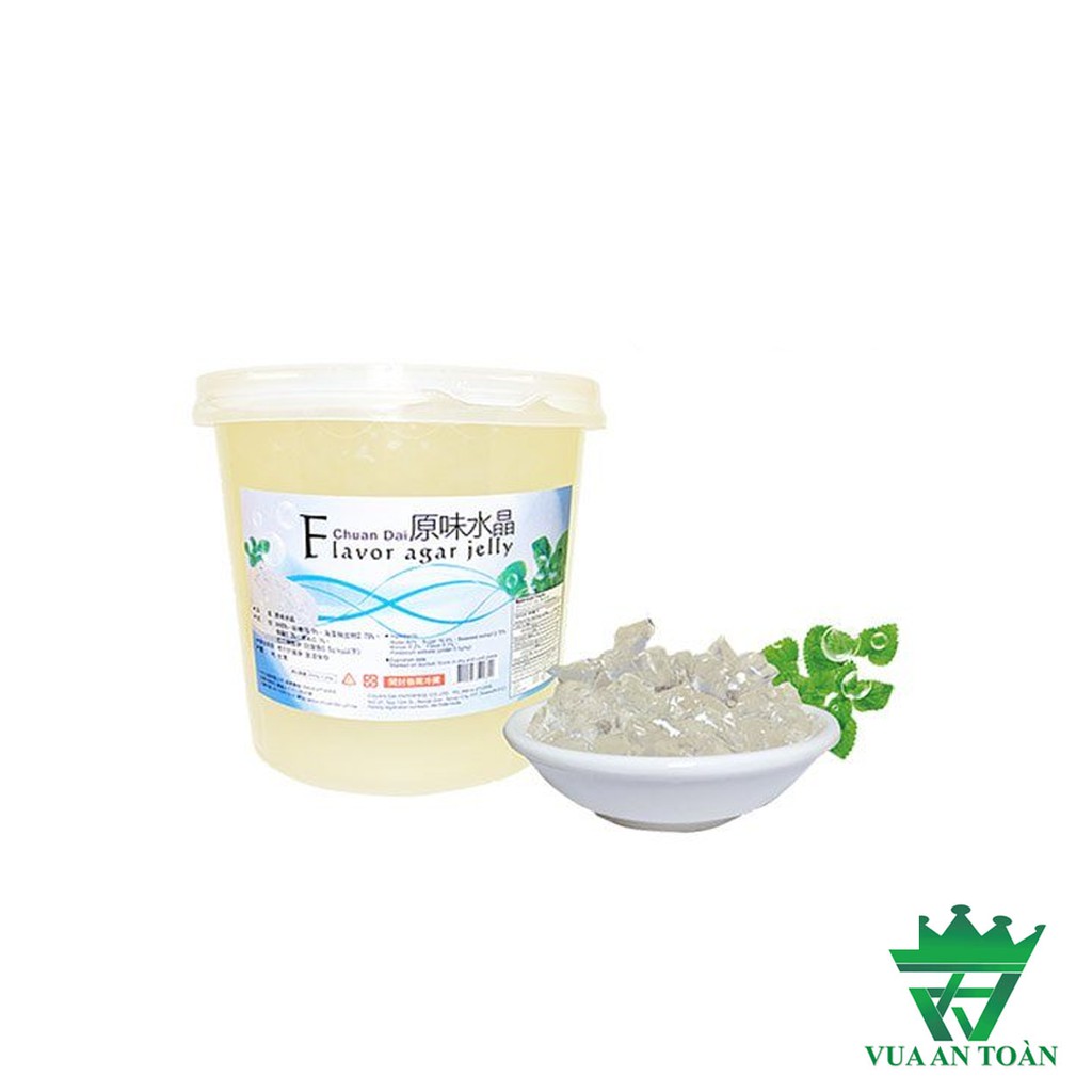 Thạch Ống Agar Pha Lê Nguyên Vị 3,2kg Giòn, Dai Nhập Khẩu Đài Loan