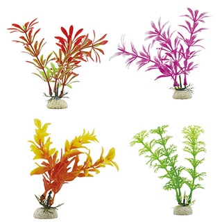 Cây nhựa cỡ nhỏ trang trí bể cá, cây cỏ nhựa thủy sinh, phụ kiện trang trí bể cá mini