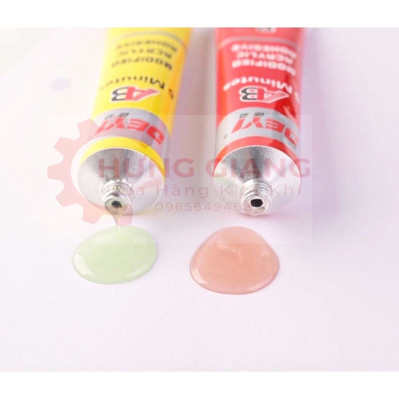 Keo 2 Thành Phần A -B dán nhựa, gỗ, sắt. Keo AB DY - J37 Chịu nhiệt tốt, Độ bền cao, Thời gian khô nhanh