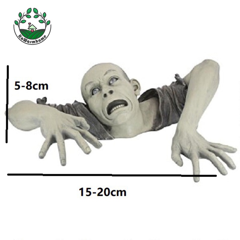 [whcart]The Zombie of Montclaire Moors Statue Garden Resin Sculpture Outdoor Decoration, Garden Lawn Backyard Statue