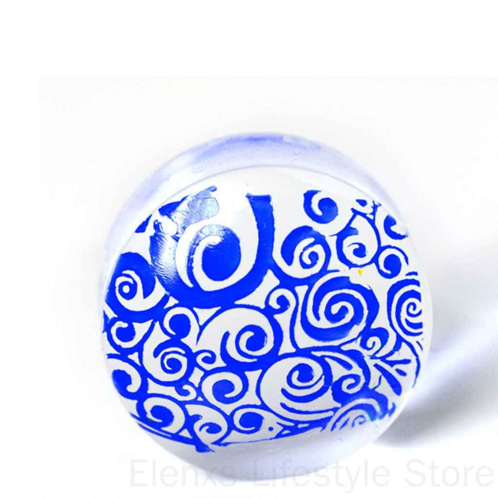 [Hàng mới về] Set dụng cụ in hình móng tay nghệ thuật bằng silicone trong suốt tiện lợi