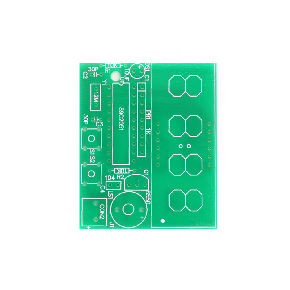 Bộ Bo Mạch Đồng Hồ Điện Tử C51 4 Bits Diy Chất Lượng Cao