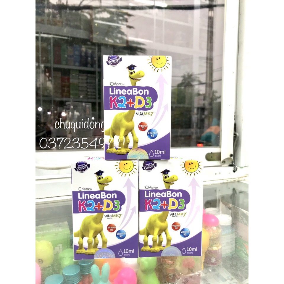 LineaBon vitamin D3 K2 10ml - Vitamin tăng chiều cao cho bé chính hãng
