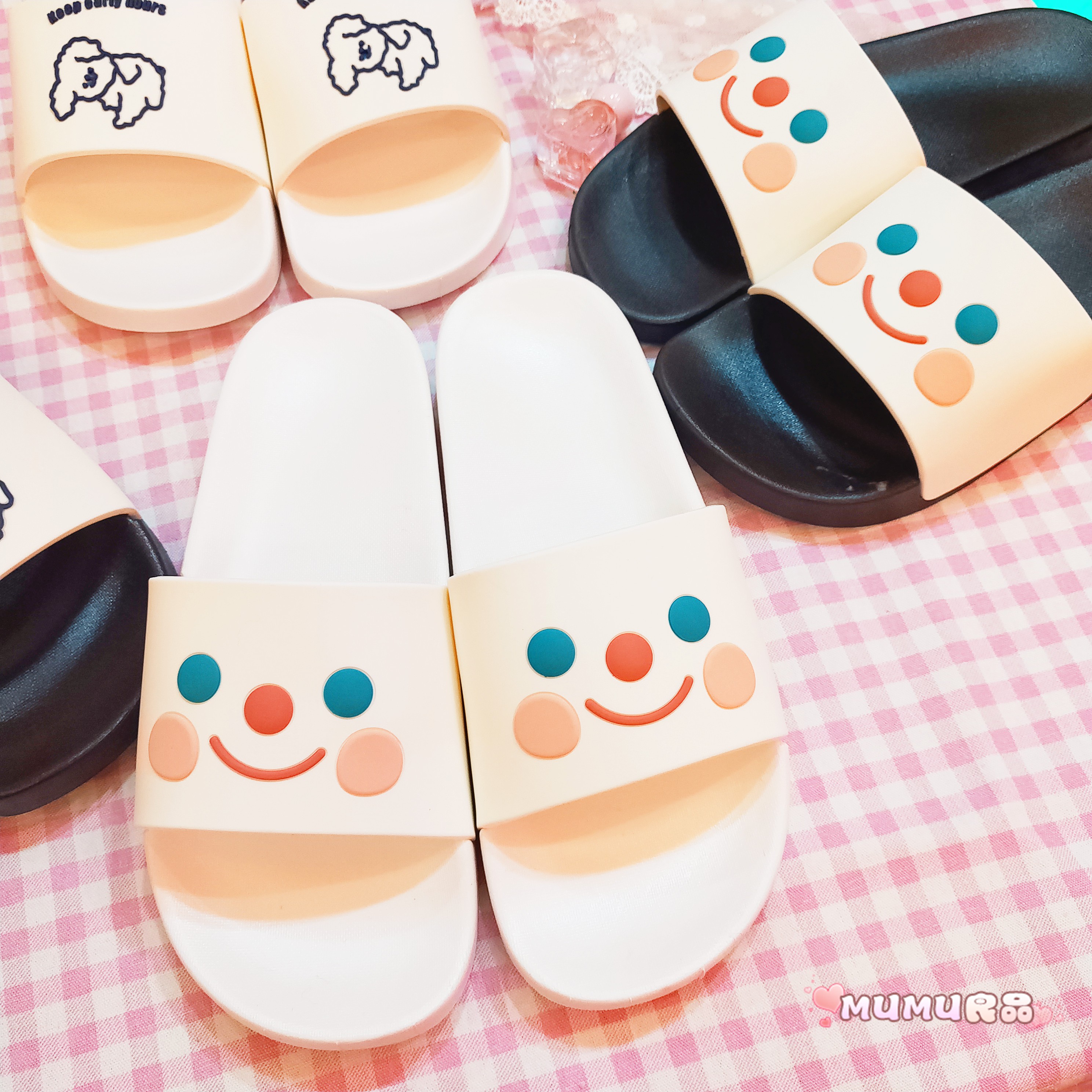 🌟🌟Dép Sandal Mùa Hè Chống Trượt Hình Mặt Cười Đám Mây Phong Cách Nhật Bản Dễ Thương Đơn Giản
