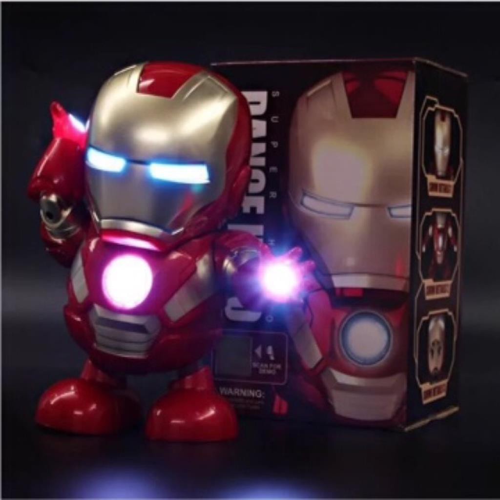 Iron man Robot [ Nhảy theo nhạc ] [ Batman - Hulk - Người kiến - Captain American ] Đồ chơi marvel