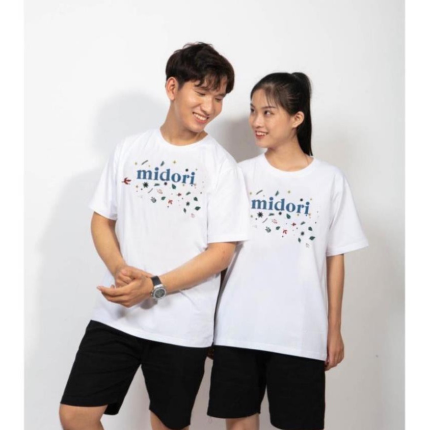 Áo thun form rộng tay lỡ Unisex Phông nam nữ In Thêu Cao Cấp Midori Local Brand Mi Midori