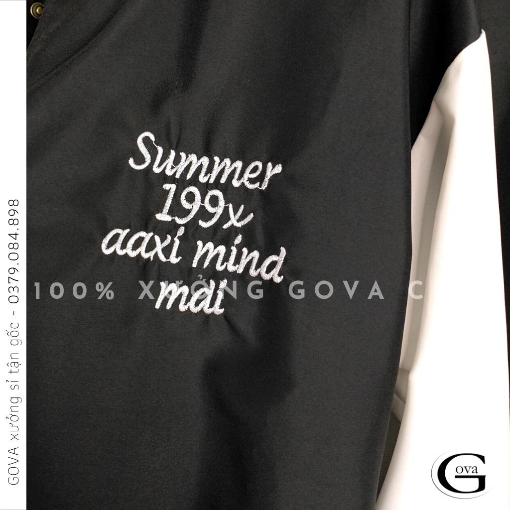 Áo Khoác Bomber Dù 199X Cao Cấp Form Rộng Nam Nữ Ulzzang Unisex Thời Trang GOVA