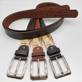 Thắt lưng da nam, dây lưng nam mặt khóa kim tiện lợi, dây da Simili bền bỉ dễ phối đồ - Giá dùng thử