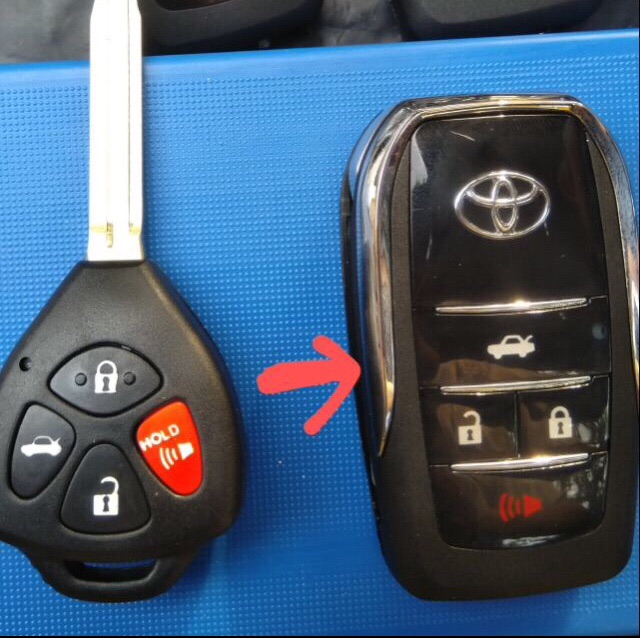 Vỏ độ gập Toyota 4 NÚT đời 2003 - 2015 xe Innova, Fortuner, Vios, Corolla, Altis, Camry...