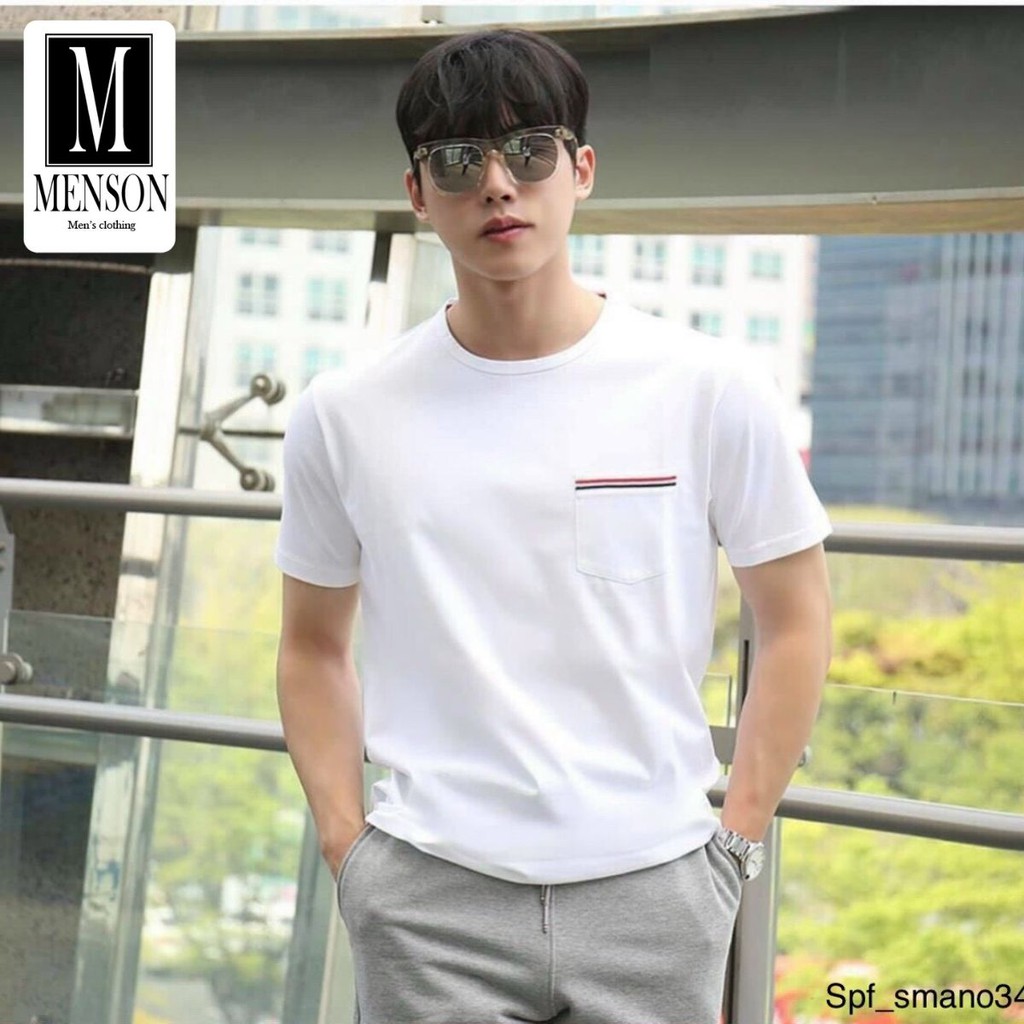 ⭐️SIÊU PHẨM⭐️Áo Phông Nam ngắn tay viền túi basic hàng hiệu cao cấp - Áo Thun Nam Chất Mát Mùa Hè MENSON M2004 | BigBuy360 - bigbuy360.vn