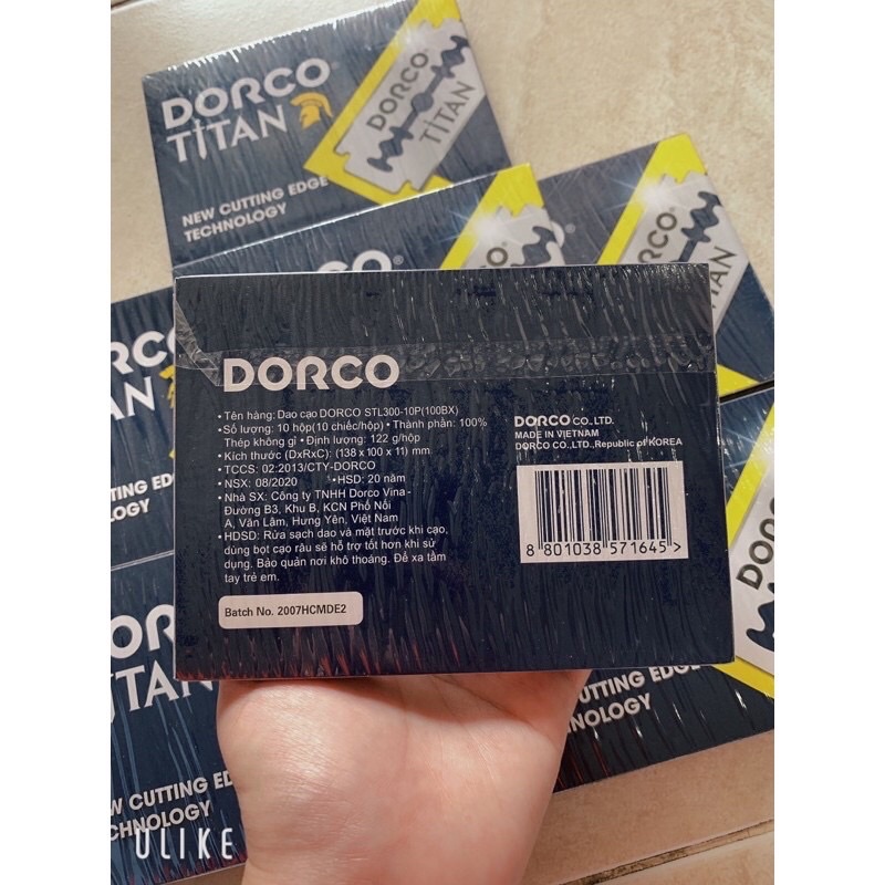 Hộp Lưỡi Lam Trắng Dorco siêu bén