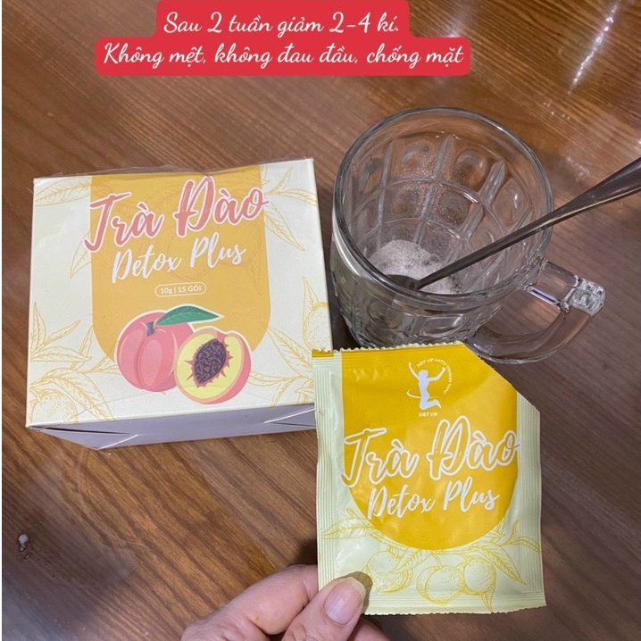 Trà Đào Hỗ Trợ Giảm Cân, Detox Plus