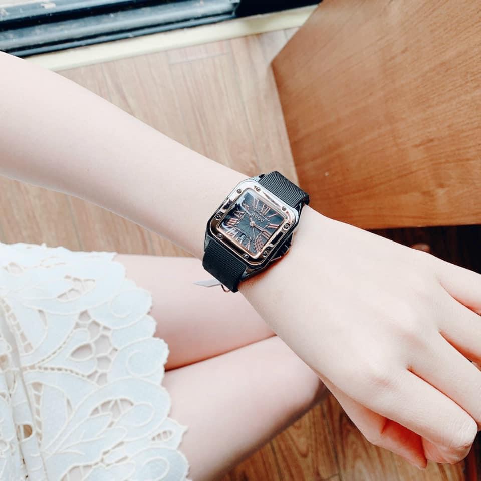 Đồng hồ G.u.o.u quai silicon nữ bao đẹp- kèm phiếu bảo hành - kèm hộp - Donghonu