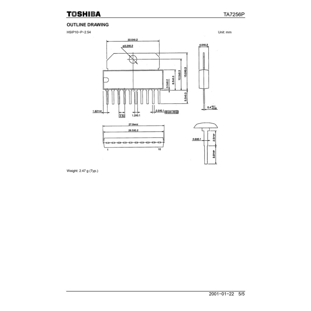 IC khuếch đại TA7256P