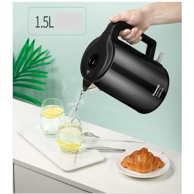 ẤM NƯỚC SIÊU TỐC PANASONIC CN-CWK 21 DUNG TÍCH 1.5 LÍT, 2 LỚP CHỐNG NÓNG, INOX 304, HÀNG NHẬP KHẨU CHÁNH HÃN