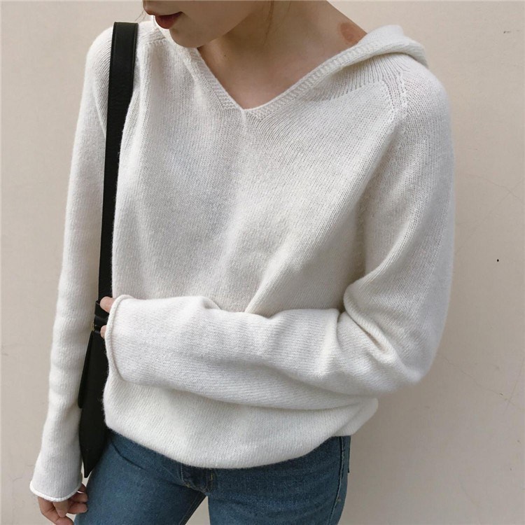 MS339 Áo hoodies len nữ có mũ