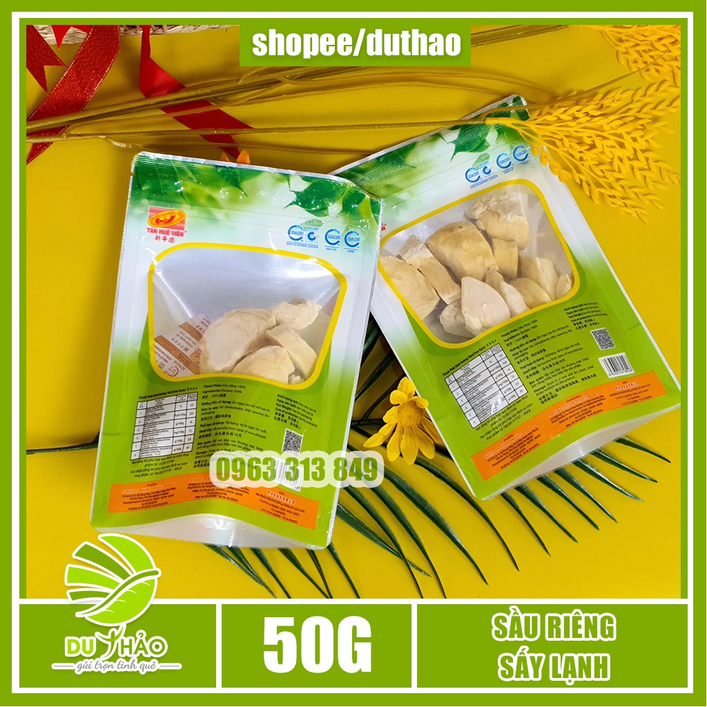 Sầu riêng sấy lạnh giữ nguyên hương vị đậm đà giòn thơm Tân Huê Viên | BigBuy360 - bigbuy360.vn