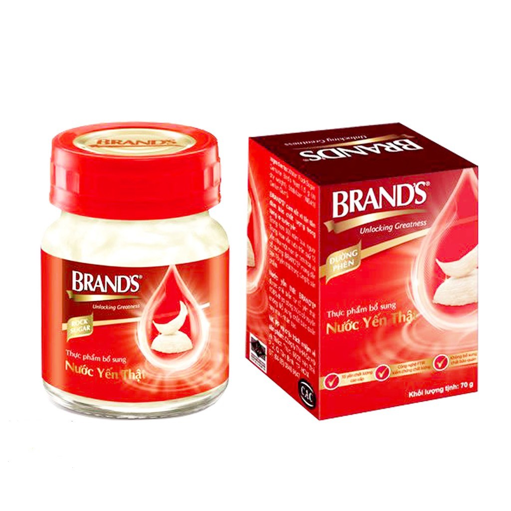 Hũ Nước Yến Thật BRAND'S Đường Phèn 70ml/Chai