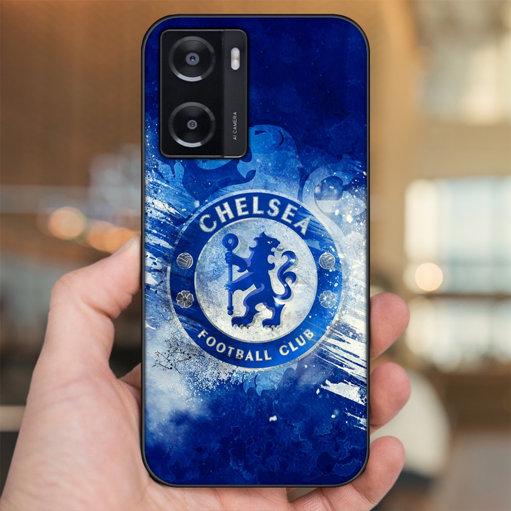 Ốp lưng Oppo A57 4G viền đen in hình Chelsea FC