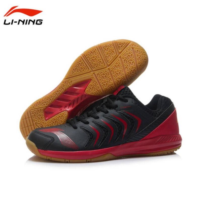 Giày cầu lông Lining AYTR0- chuyên nghiệp siêu bền chống lật cổ chân màu đen đỏ dành cho nam < $ =
