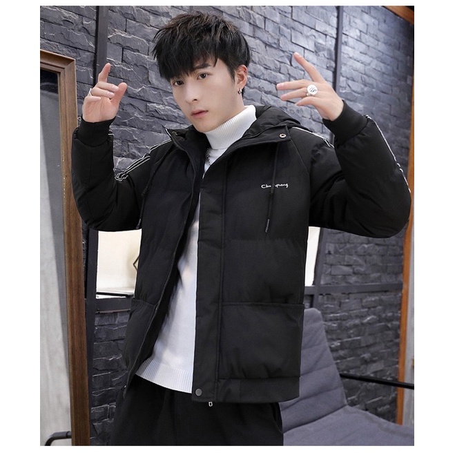 Áo phao nam có mũ_2022