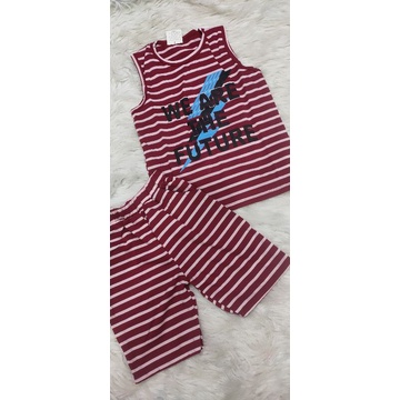Bộ sát nách quần đùi thun cotton 4 chiều cho bé size đại