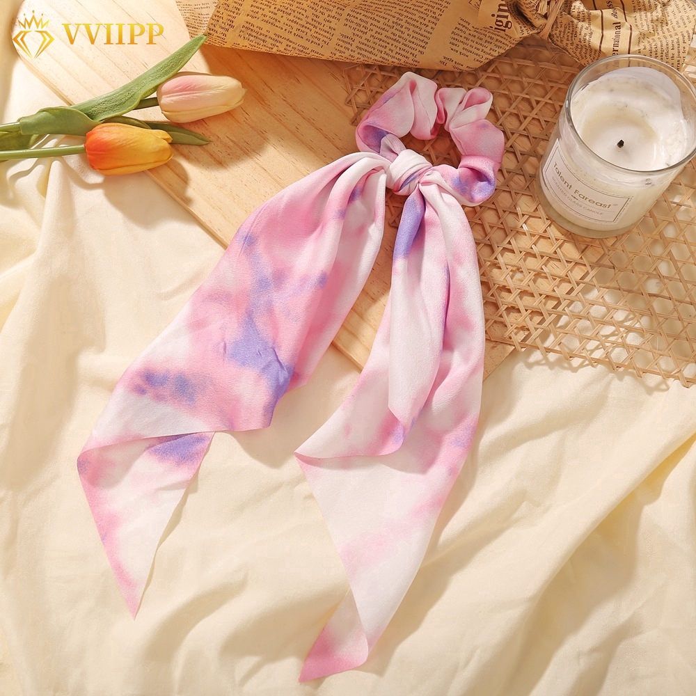 Dây buộc tóc co giãn phong cách retro thời trang nữ dễ thương