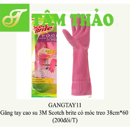 Găng tay cao su 3M Scotch brite có móc treo 38cm*60 (200đôi/T) 8935107572315