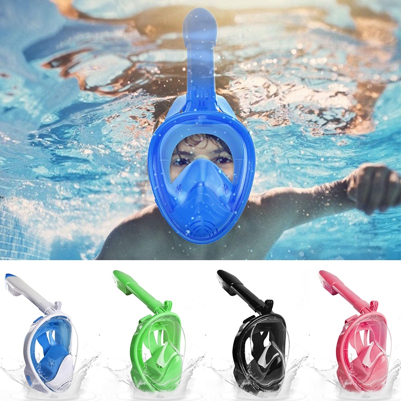 Mặt Nạ Lặn Chống Sương Mù Bảo Vệ Toàn Bộ Khuôn Mặt Có Camera Dành Cho Trẻ Em
