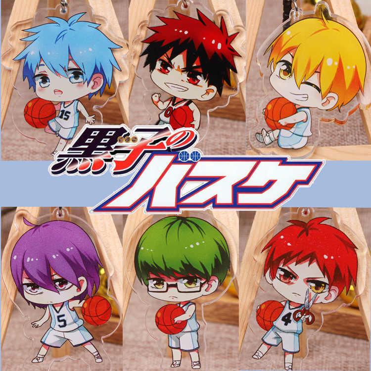 Móc khóa nhựa acrylic hình nhân vật Anime YUR on Titan Kuroko Tetsuya