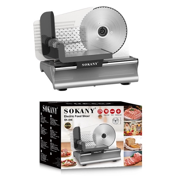 Máy thái thịt đông lạnh SOKANY 500W, thịt chín, cắt lát thực phẩm chính hãng