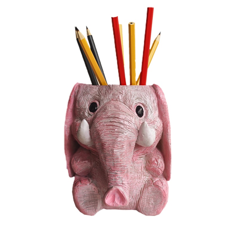 Khuôn Silicone Làm Hộp Đựng Bút Hình Chú Voi / Bông Hoa Xinh Xắn