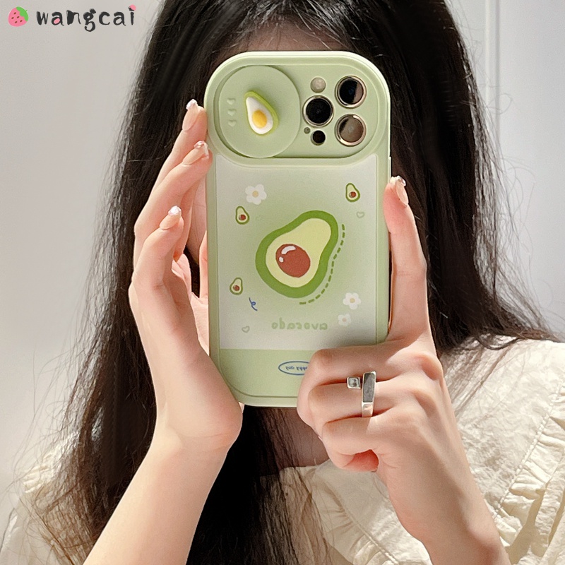 Ốp Điện Thoại Dẻo Họa Tiết Trái Cây/ Dâu Tây/ Bơ Đơn Giản Dễ Thương Chống Sốc Cho iPhone 13 12 11 Pro Max XS Max XR X