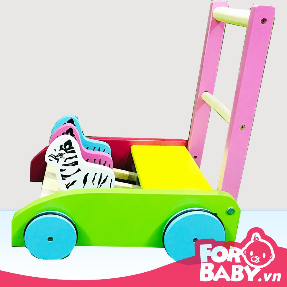 Xe tập đi con ngựa bằng gỗ cho bé