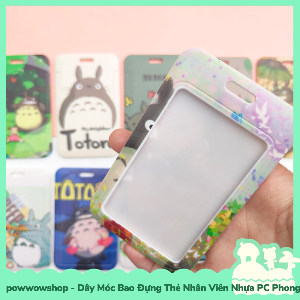 [Sẵn VN - Hỏa Tốc] Dây Móc Bao Đựng Thẻ Nhân Viên Nhựa PC Mẫu Nhân Vật Hoạt Hình Anime Manga Totoro
